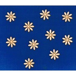 Stokrotka  3x3cm  ( komplet 10szt  )   , kwiatek, kwiatuszek